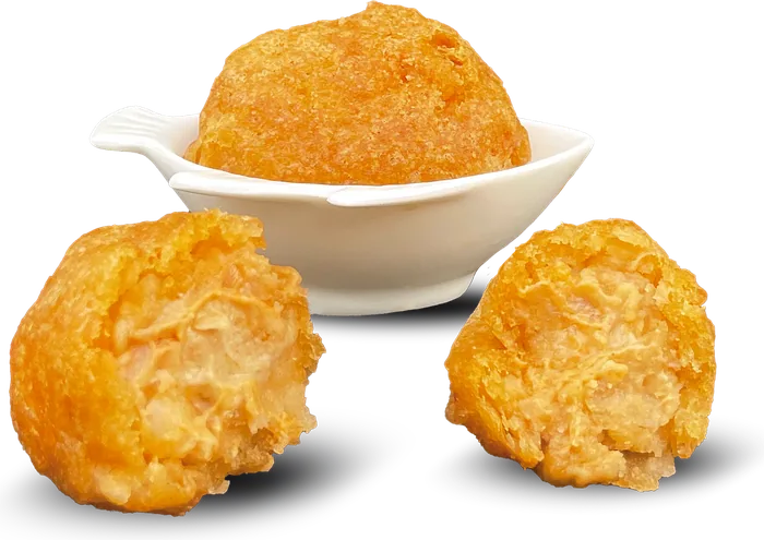 Buñuelos de gamba roja