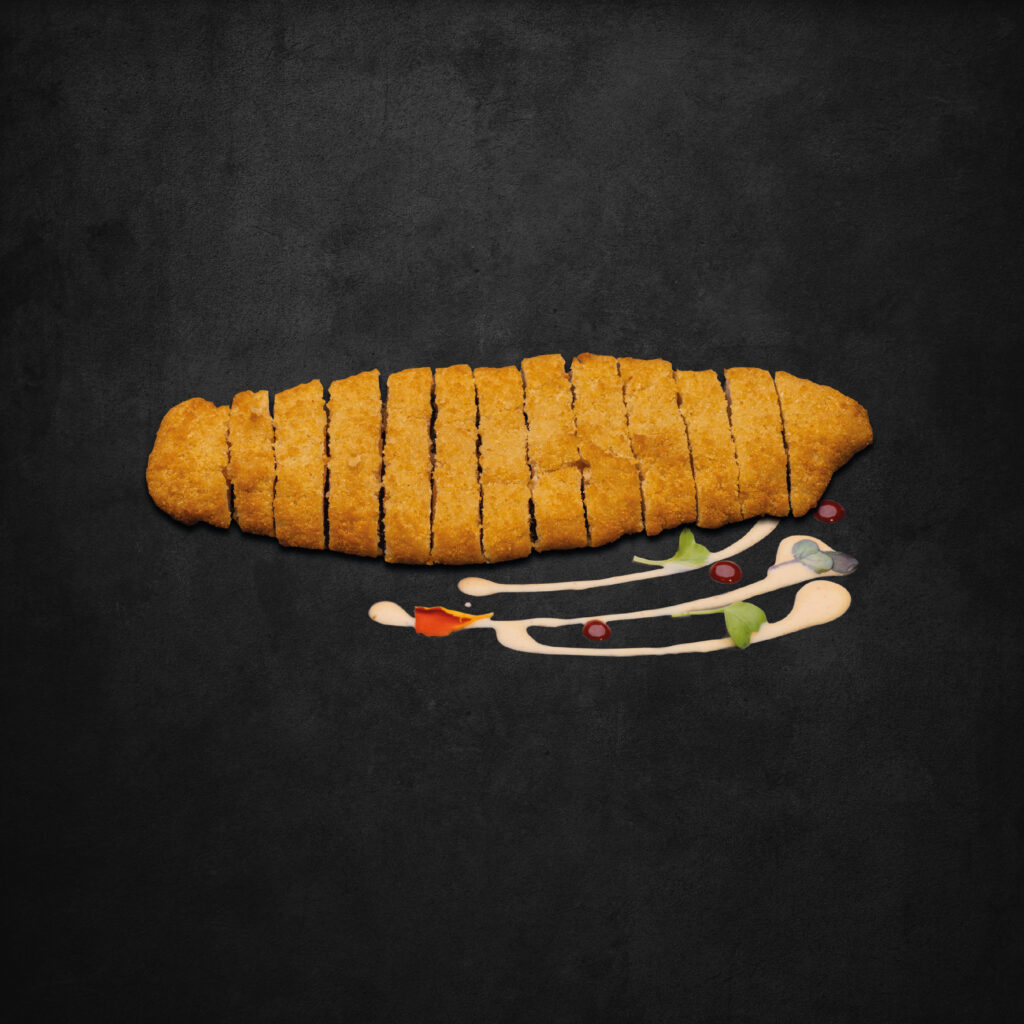 Pechuga empanada y ajillo