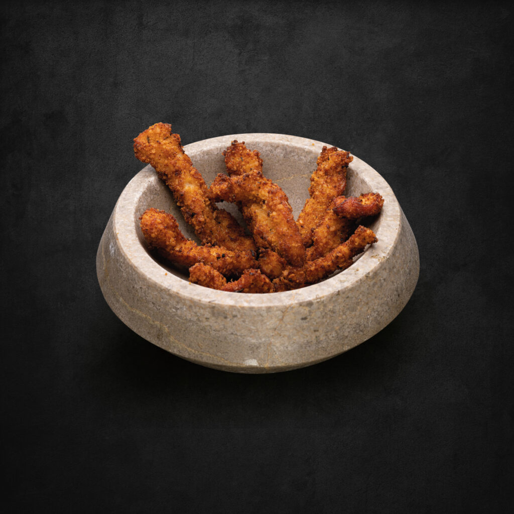 Tiras de pollo Cajún