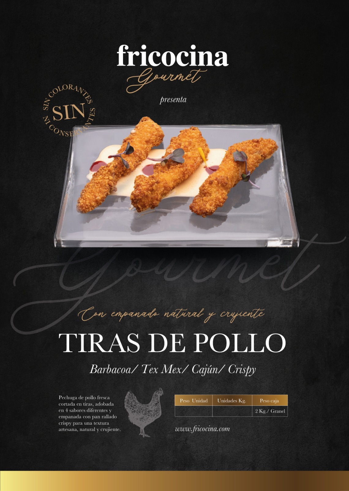Tiras de pollo